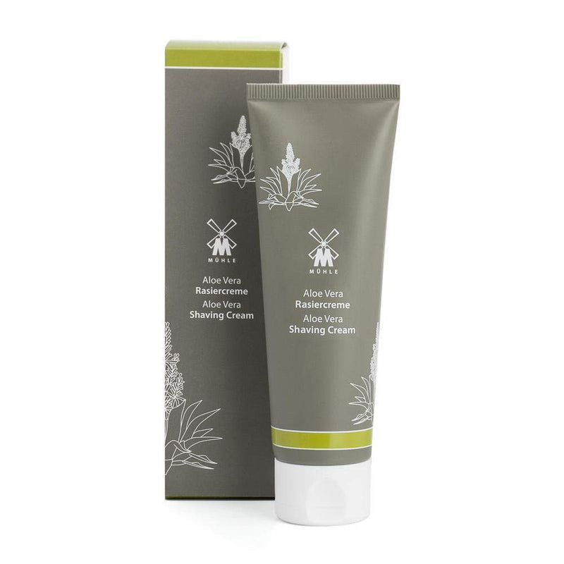MÜHLE shaving cream - creamy foam with aloe vera for sensitive skin - gentle & nourishing - 75 ml tube - NewNest Australia