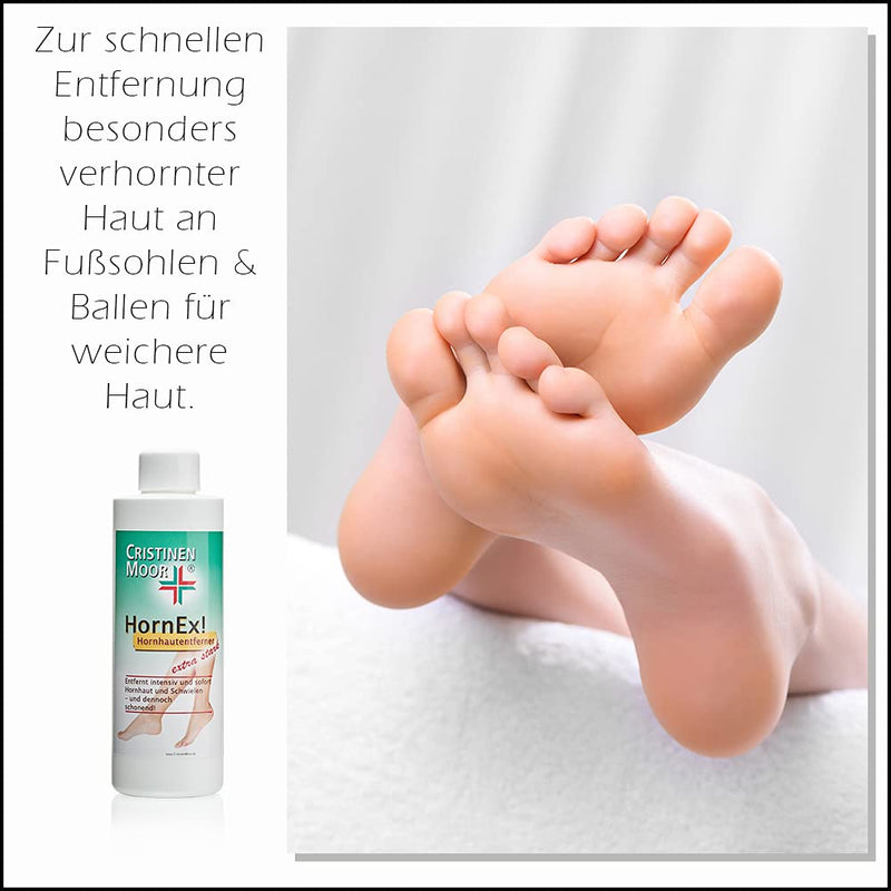 Callus remover I CristinenMoor HornEx! Callus remover liquid 250 ml I for quickly removing excess calluses on heels, balls of feet and toes - NewNest Australia