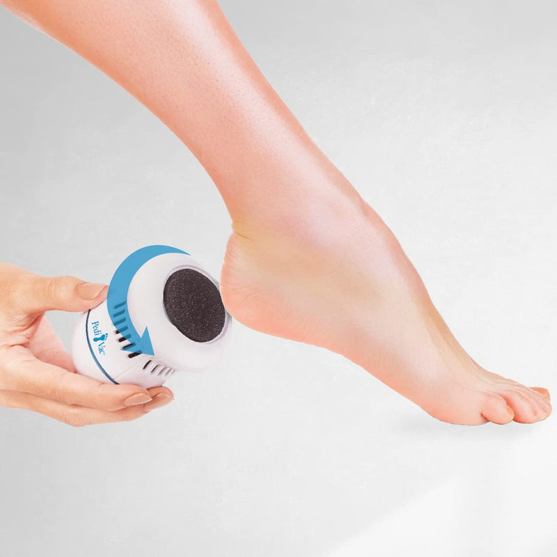 PediVac | electric callus remover | rechargeable | Callus plane | Callus rasp | Foot care | Pedicure | 2 attachments [coarse & fine] 1 piece (pack of 1) - NewNest Australia