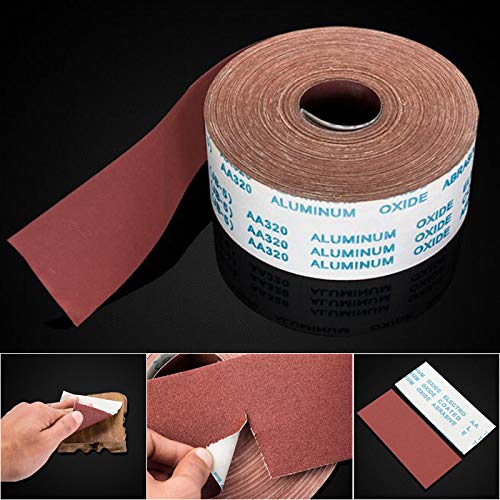 Ready-to-wrap Ready-to-cut 32Ft long by 4" wide Aluminium Oxide Abrasive Sandpaper Sanding Continuous Roll (Grit:240) Grit:240 - NewNest Australia