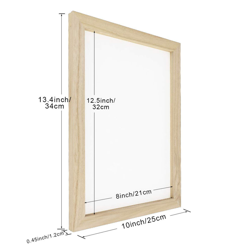 Worown 3 Size Wooden Paper Making Mould Frame Papermaking Screen for DIY Paper Craft and Dried Flower Handcraft - NewNest Australia