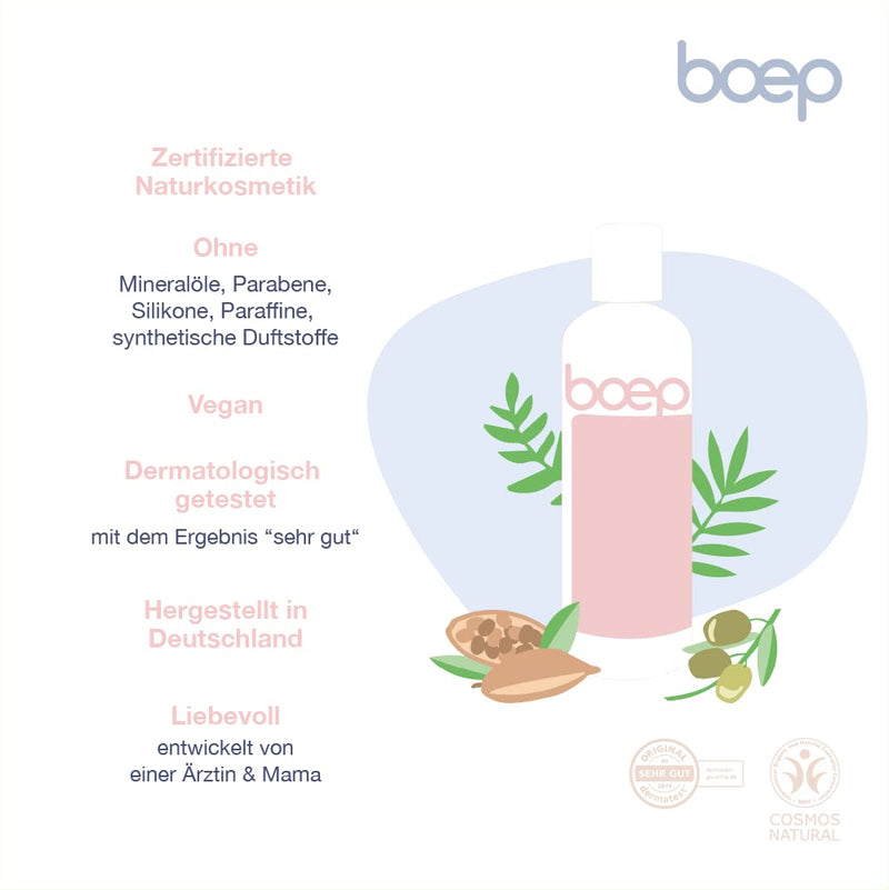 Boep Body Lotion For Babies And Children, Nourishing Lotion For Sensitive, Dry Skin With Organic Olive Oil, Vegan Natural Cosmetics, Developed By A Doctor And Mum (200 Ml) - NewNest Australia