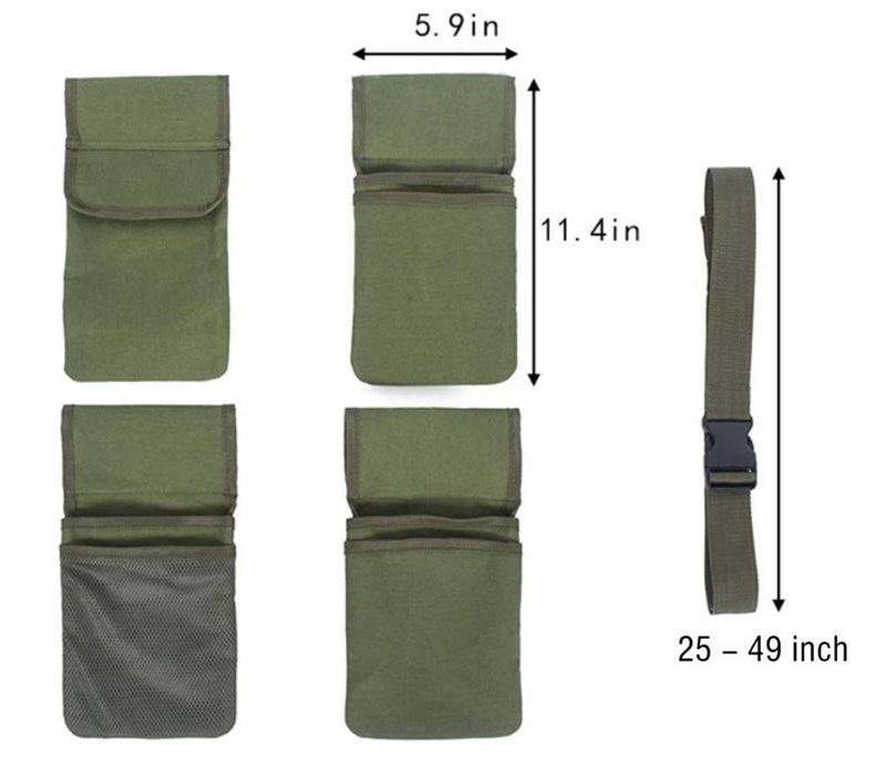 Gardening Tool Belt Bag - Canvas Waist Tool Apron Organizer Hanging Pouch with 4 Pockets, Waterproof - NewNest Australia