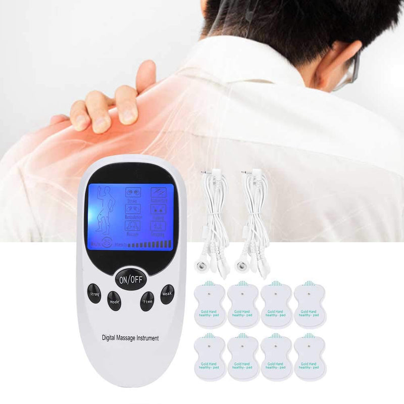 TENS Pain Relief Machine, Dual Output Digital Electronic Muscle Stimulator, Tens Massager for Back, Neck, Muscle and Joint Pain with 6 Massage Modes - NewNest Australia