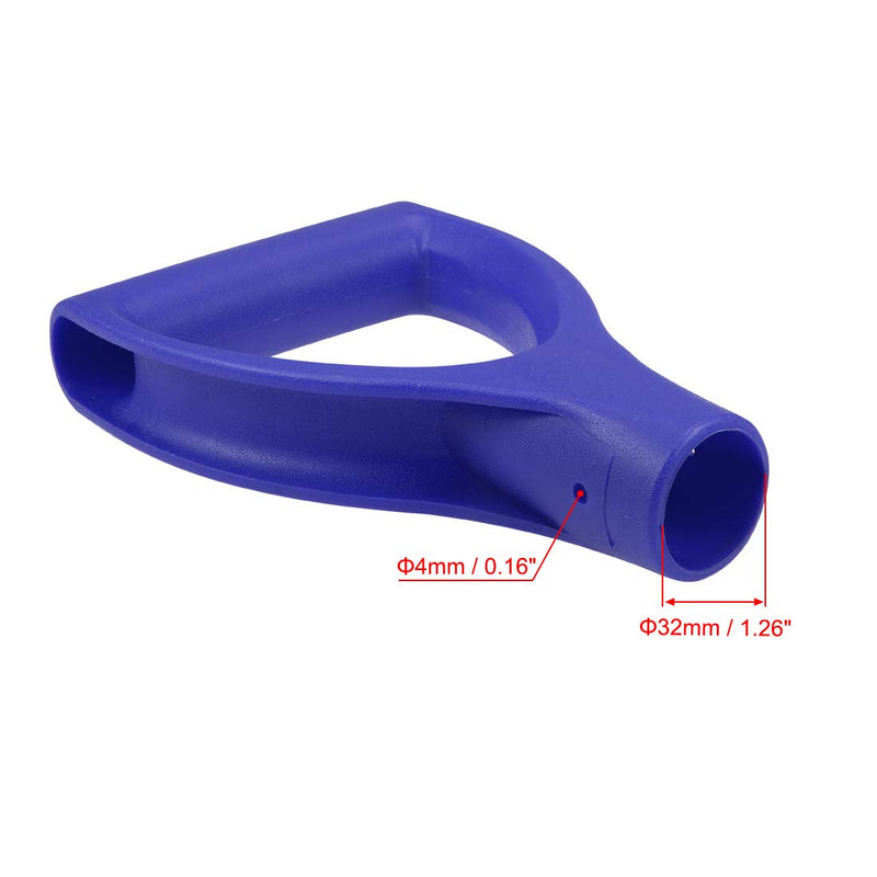 uxcell Shovel D Grip Handle, 32mm Inner Dia PVC for Digging Raking Tools Blue - NewNest Australia