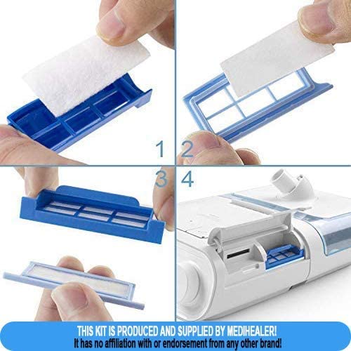 52PCS CPAP Filter Kit Compatible with DreamStation 1, Includes 22 Pollen Filters, 22 Ultra-Fine Filters and 4 Assembled Filters, Reusable Filter Kit Supplies by Medihealer - NewNest Australia