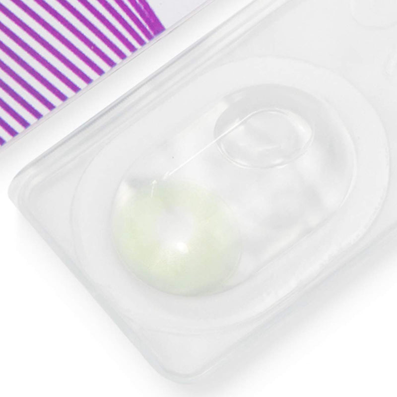 Glamlens Jasmine Light Green Contact Lenses With Case, Very High Coverage Natural Green Colored Monthly Lenses Made Of Silicone Hydrogel, Dia 14 Mm, Zero Power, 1 Pair (2 Contact Lenses) - NewNest Australia
