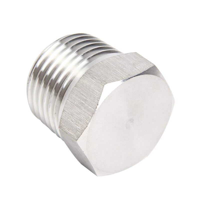 LOZOME 1/4" Plug Hex Male Thread Socket Pipe Fitting NPT Stainless Steel 304 Pack of 5 0.25 Inch - NewNest Australia