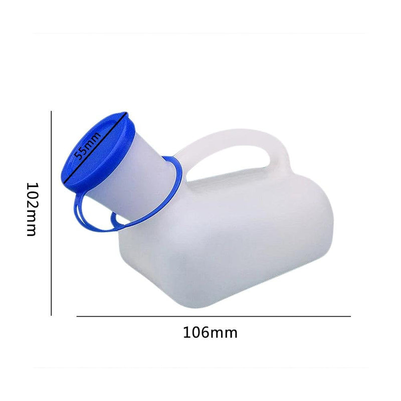 Urine Bottle for Men and Women, 1000 ml Portable Emergency Urinal Toilet with Carry Handle for Travel, Camping, Outdoor, Car Travel, Mobile Toilet for Men/Women/Children - NewNest Australia
