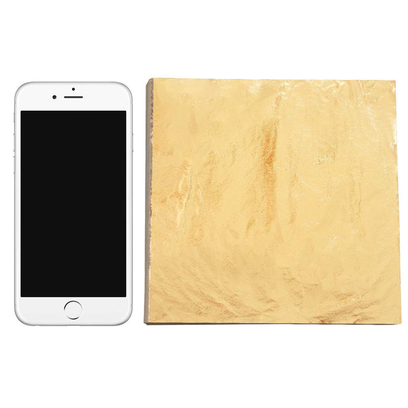 Imitation Gold Leaf for Arts, Gold Foil for Gilding Crafting,Home Decoration, Furniture,Painting 100 Sheets 5.5" by 5.5" gold 14cm - NewNest Australia