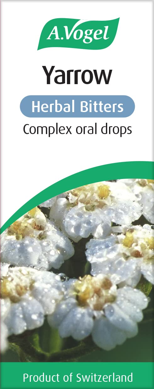 A.Vogel Yarrow Herbal Bitters Complex Drops | Herbal Food Supplement | Extract of Fresh, Organically Grown Yarrow, Dandelion and Lemon Balm | Suitable for Vegans | 50ml - NewNest Australia