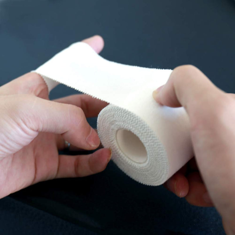 Zinc Oxide Tape 5cm x 10m Black 2 Rolls Sports Strapping Athletic Tape Inelastic Provide Maximum Support Fixed Joint Good Viscosity Hypoallergenic by SOONGO 5cm-10m(Pack of 2) - NewNest Australia