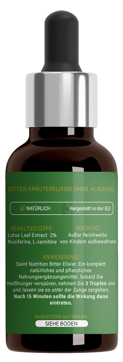 Saint Nutrition Hildegard Von Bingen Bitter Drops Recipe Made Of Bitter Substance - With Bitter Substances High Dose Without Alcohol - Achieve Success Quickly, Bitter Drops Naturally Vegan For The - NewNest Australia