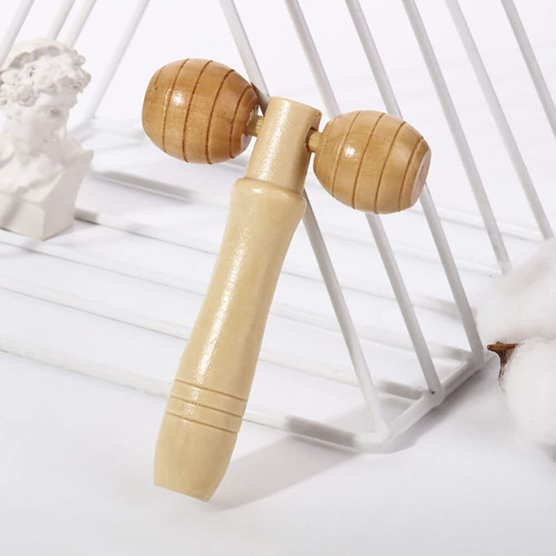 Healvian 3-Piece Massage Roller Set Wooden Foot Massage Trigger Point Massager Three Beads Massage Roller Face Roller Massage For Neck Shoulder Legs Feet Face Back - NewNest Australia