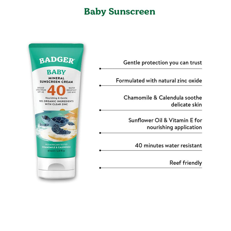 Sunscreen Cream Baby Clear Zinc SPF 30 - NewNest Australia