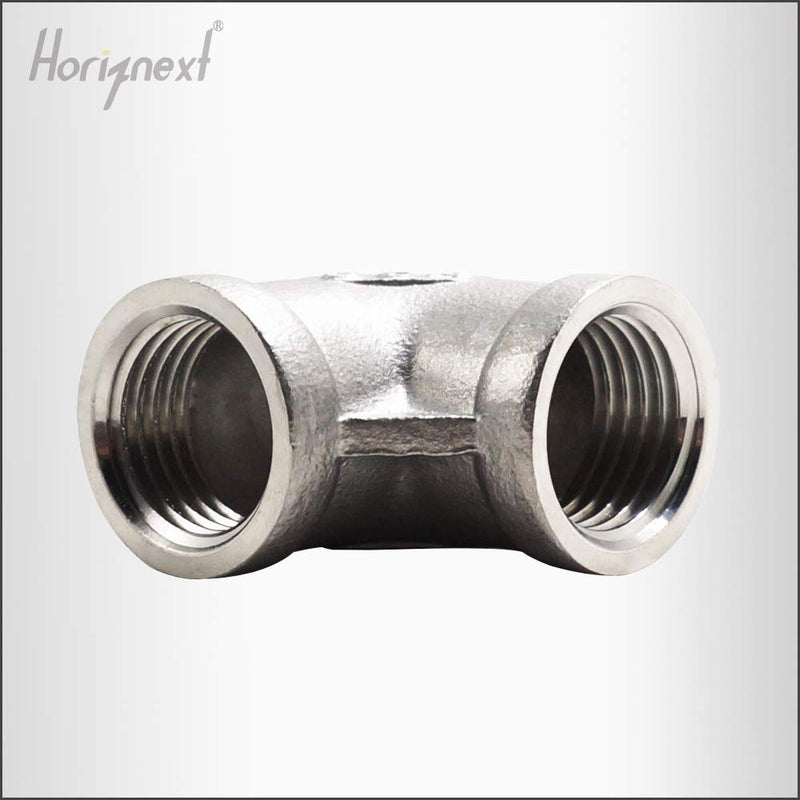 Horiznext npt 1/2 90 degree angle elbow, stainless steel half inch female taper thread plumbing 3/4 inch pipe fitting, 2 pack - NewNest Australia