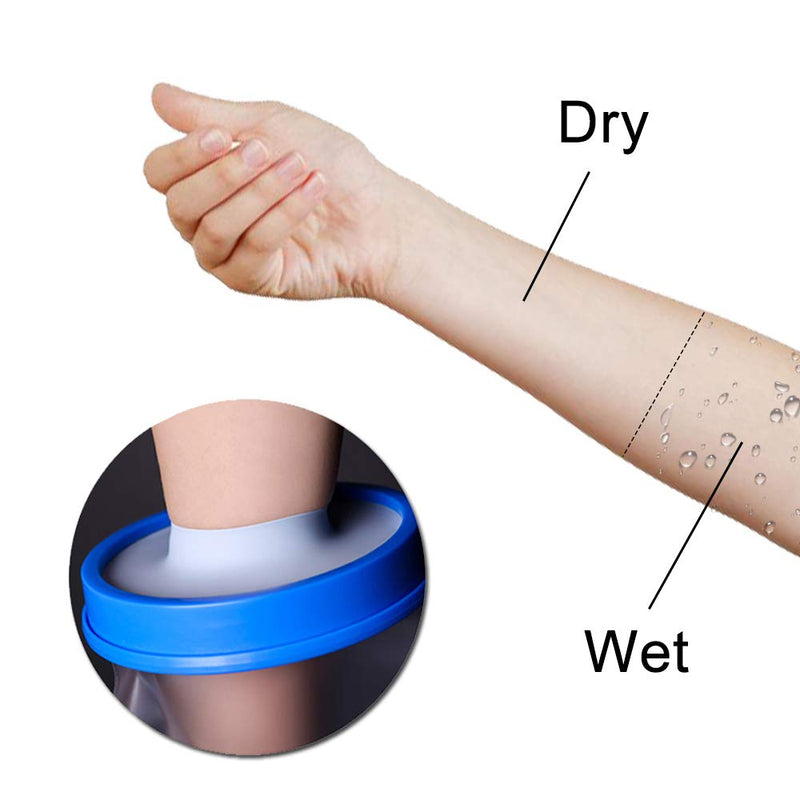 DESTRIC Adult Waterproof Cast Cover Protector Hand for Shower, Plaster Bandage and Dressing Protector Watertight for Broken Hand, Wrist, Finger Wound, Keeps Hand Dry 13 inch - NewNest Australia