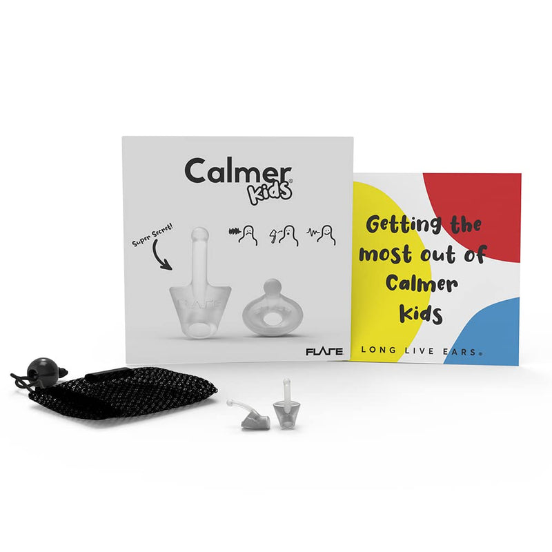 Flare Calmer Kids – Ear Plugs Alternative – Reduce Annoying Noises Without Blocking Sound – Soft Reusable Silicone - Translucent Transluscent - NewNest Australia