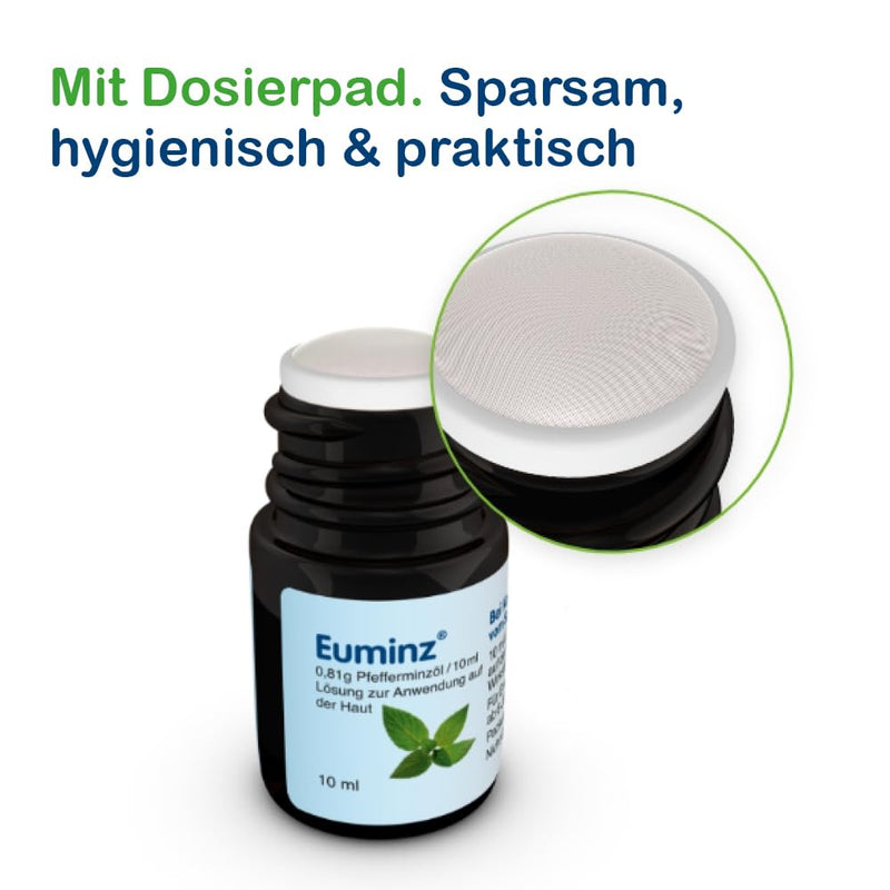 Euminz pen with peppermint oil | for mild and moderate tension-type headaches | blocks the transmission of pain & works directly through the skin | suitable from 6 years | 10 ml solution - NewNest Australia
