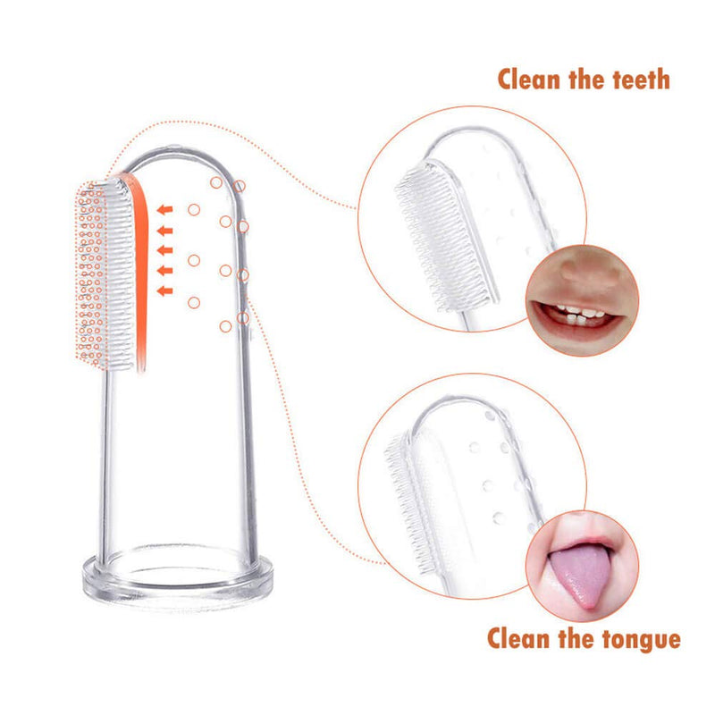 Baby Finger Toothbrush for Training Teething - Infant & Toddles & Lids Teeth Brush Soft Babies Toothbrushes Oral Cleaning Massager to Train Your Child Healthy Oral Habits -3 PCS - NewNest Australia