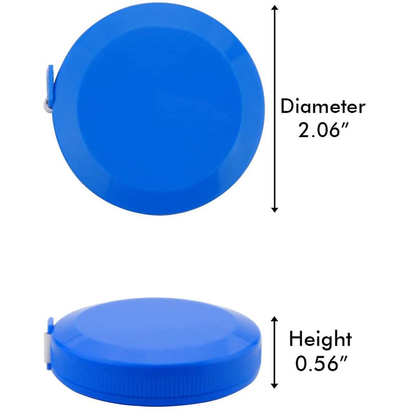 WINTAPE 2PCS Measuring Tape for Body,Soft Tape Measure for Body Sewing Fabric Tailor Cloth Craft Measurement Tape，60 Inch/1.5M Pink Retractable Dual Sided Measure Tape Set (Blue+Yellow) Blue+Yellow - NewNest Australia