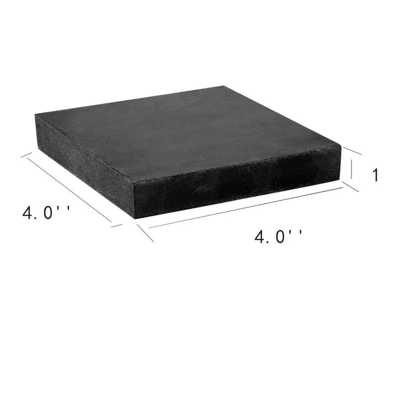 Oudtinx Rubber Bench Block Jeweler's Rubber Bench Block Rubber Stamping Block for Hammering, Shaping, Chasing, Flattening Metals (10CM x 10CM) Rubber Block 4" x 4"(10cmx10cm) - NewNest Australia