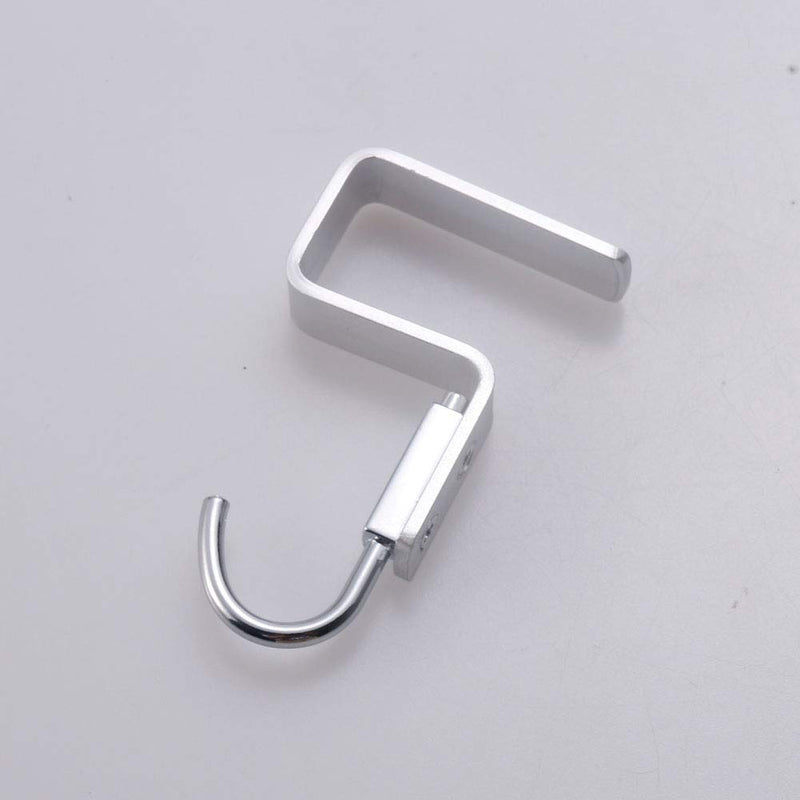 NewNest Australia - Haidong 2 Pack Student Desk Space Aluminium Alloy Nail-Free Hook Office Bag Hook Clothes Hook (Clamp 2cm/0.78",Suitable for 1.9 cm/0.74" Thick Plate.) Clamp 2cm/0.78",Suitable for 1.9 cm/0.74" thick plate. 