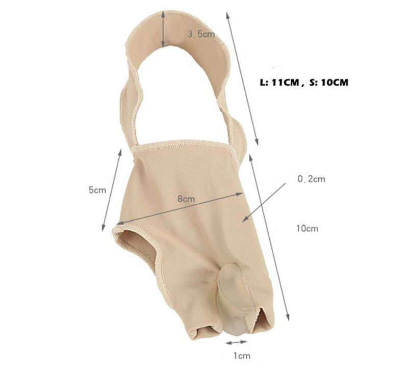 Bunion Straightener Protector Relief Sleeve w/Gel Bunion Stretchy Pads Cushioned Splint, Orthopedic Hallux Valgus Overlapping Corrector Bootie Guard Hammer Toe Pain Aid Surgery Treatment 2 Pc (S) S (Pack of 2) - NewNest Australia