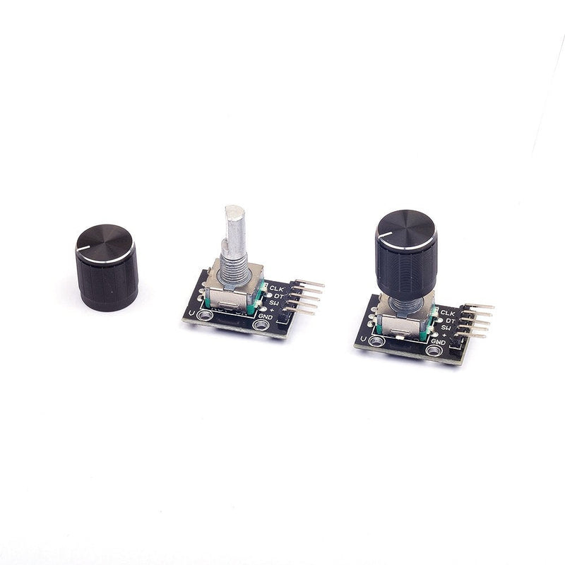 Cylewet 5Pcs KY-040 Rotary Encoder Module with 15×16.5 mm with Knob Cap for Arduino (Pack of 5) CYT1062 - NewNest Australia