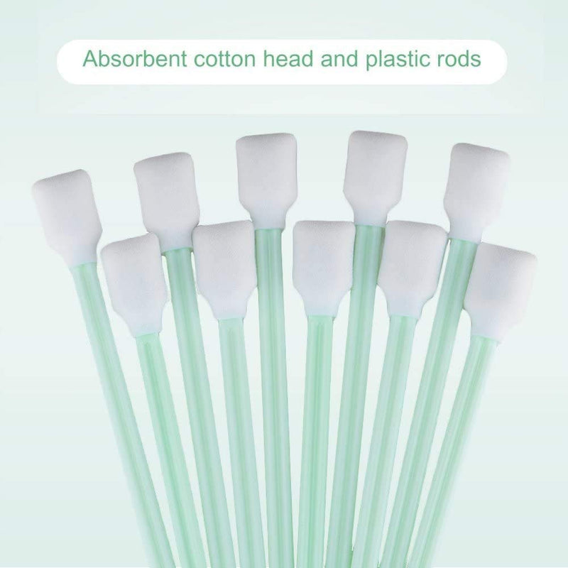 POFET 50pcs Anti-static Dust-removed Foam Cleaning Lab Swabs Sticks for Solvent Format Printer Print Head/Disk/Lens/Roland, Canon, Epson, HP, Mutoh, Mimaki, Inject/Thermal Printer - NewNest Australia
