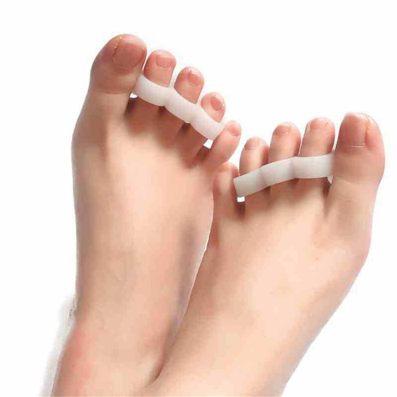 CAREOR 6 Pieces Hammer Toe Cushion - Hammer Toe Gel Pads Corrector & Straightener for Curled, Curved, Claw & Mallet Toe Relief - Right & Left Gel Support Crest Cushion (3 Hole White) - NewNest Australia