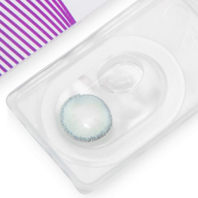 Very opaque and natural blue contact lenses SILICONE COMFORT NEW in color “Mirel Blue” + container from GLAMLENS - 1 pair (2 pieces) - DIA 14.00 - without strength 0.00 diopters 0.0 diopters 8.6 millimeters 14.00 millimeters 2.0 - NewNest Australia