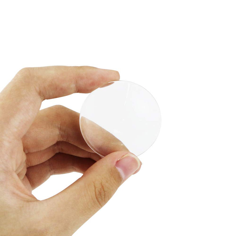 Faxco 30-Pieces Transparent Glass cabochons, Clear Glass Dome cabochon, Non-calibrated Round 1.57 inch/40mm for Photo Pendant Craft Jewelry Making - NewNest Australia