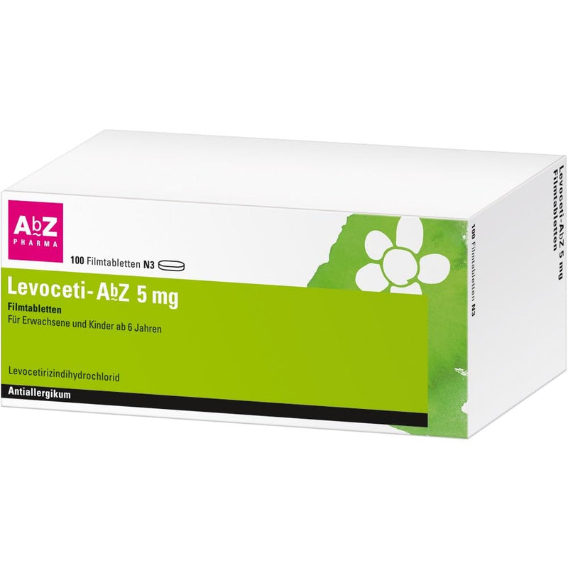 Levoceti-AbZ 5 mg film-coated tablets: With levocetirizine against the symptoms of hay fever, chronic hives and year-round allergies such as house dust or animal hair allergies, 100 film-coated tablets 100 pieces (pack of 1) - NewNest Australia