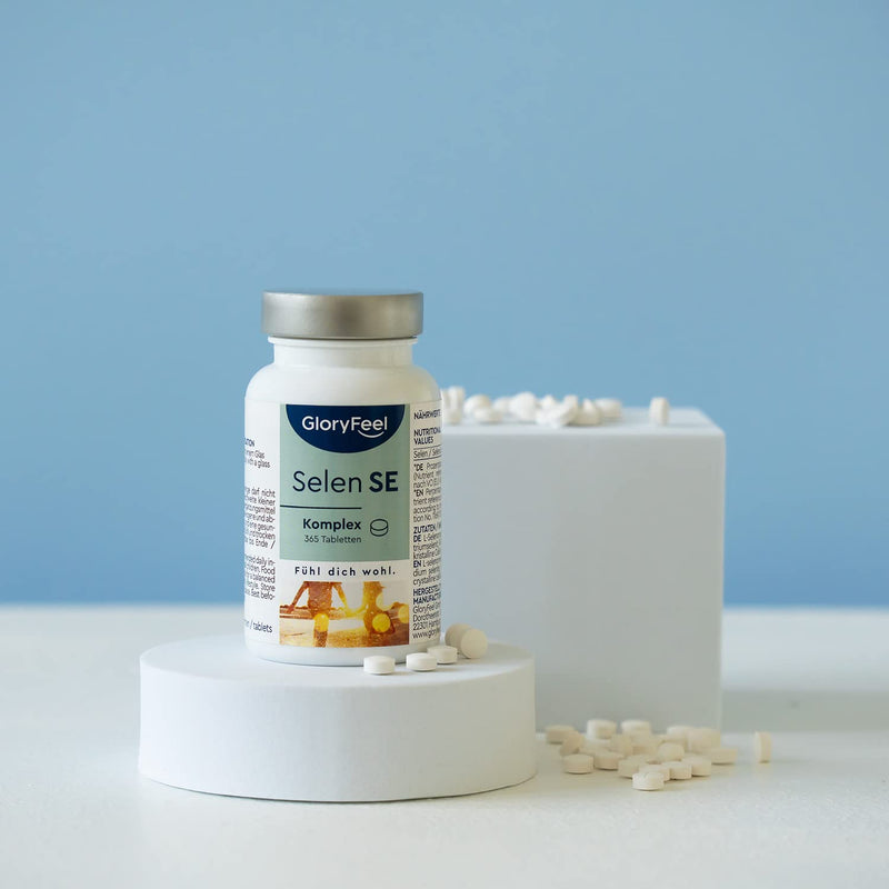 Selenium 365 tablets - premium complex of sodium selenite & selenomethionine - immune and thyroid support* - laboratory tested, 100% vegan and made in Germany without additives - NewNest Australia
