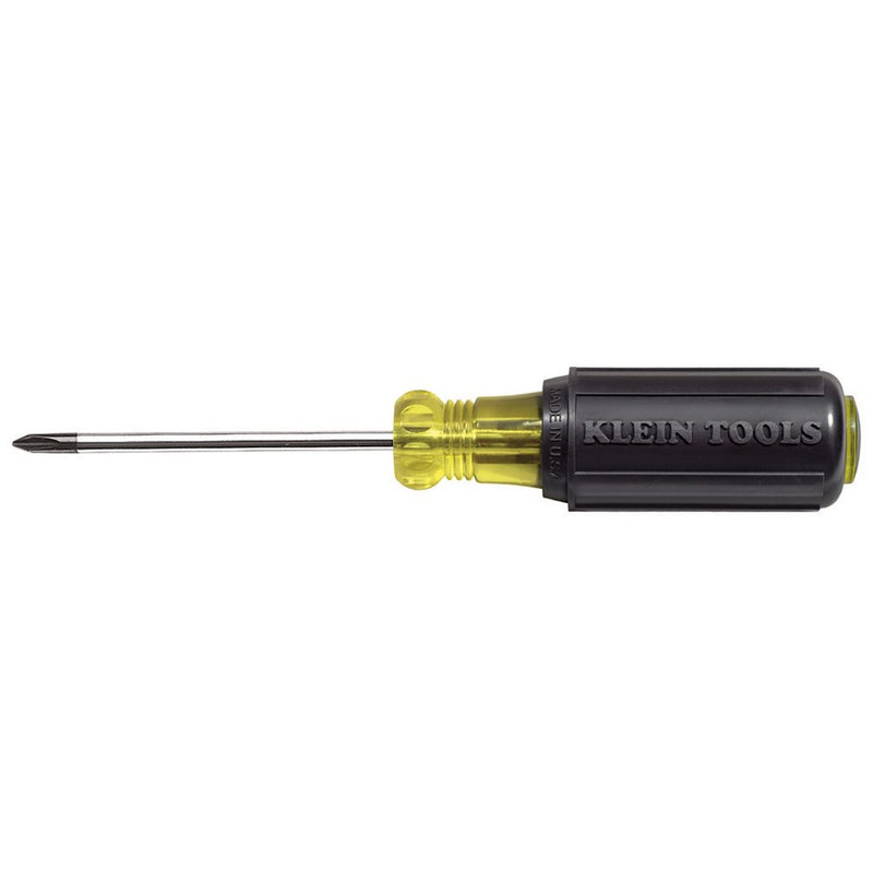 Klein Tools 603-3 #1 Phillips Head Screwdriver with 3-Inch Round Shank and Cushion Grip Handle - NewNest Australia