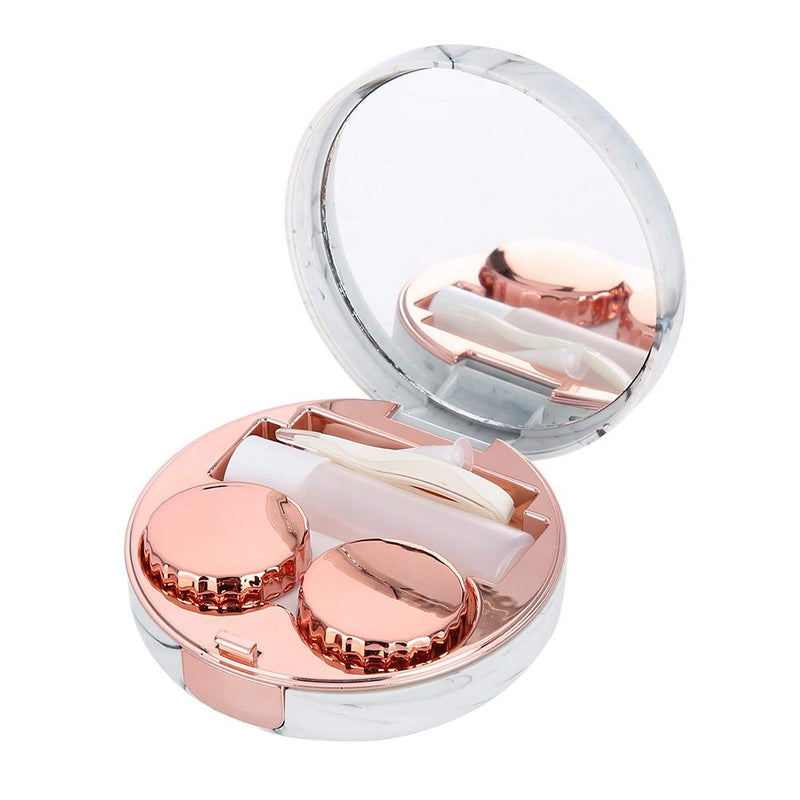 Contact Lens Container, Contact Lens Container With Mirror, Simple Contact Lens Storage Container Box, Mini Fashionable Companion Box Container For Contact Lenses (Red), Pink - NewNest Australia