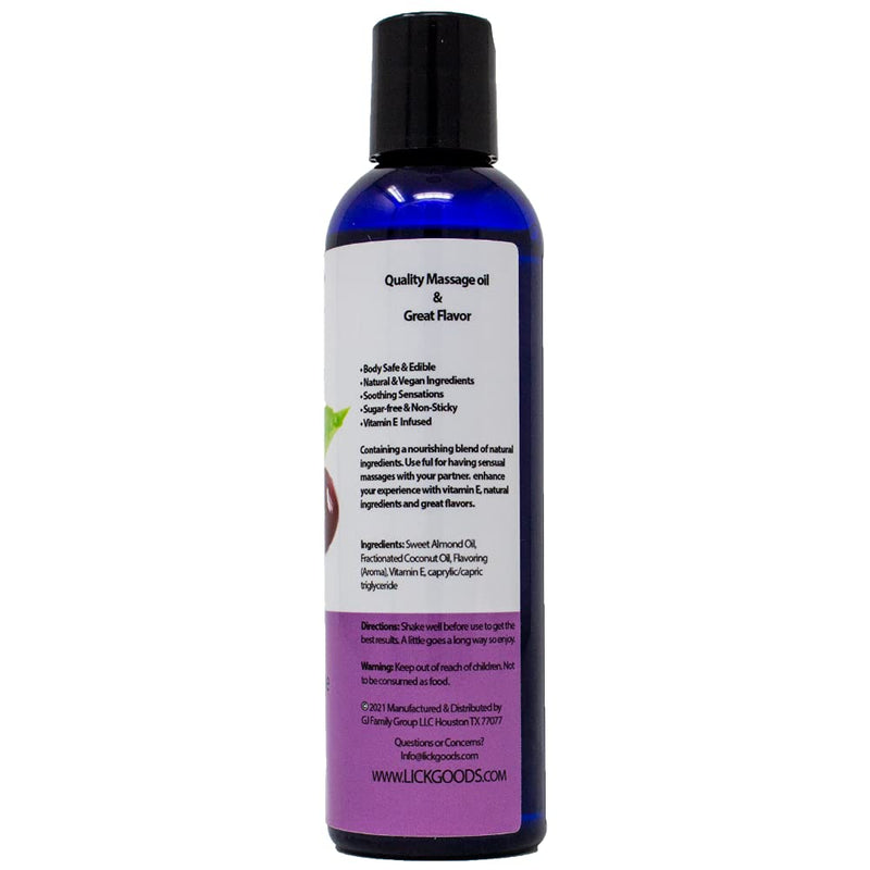 Cherry Flavored Massage Oil for Massage Therapy - Relaxing Muscle Massage for Men and Women with Natural Vitamin e Oil with Aromatherapy Oils for Skin use - Essential moisturizing Body Oils 4 oz - NewNest Australia