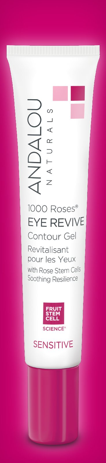 Andalou Naturals 1000 Roses Eye Revive Contour Gel, 0.6 oz, for Sensitive, Dry, Delicate or Easily Irritated Skin, Soothes & Calms - NewNest Australia