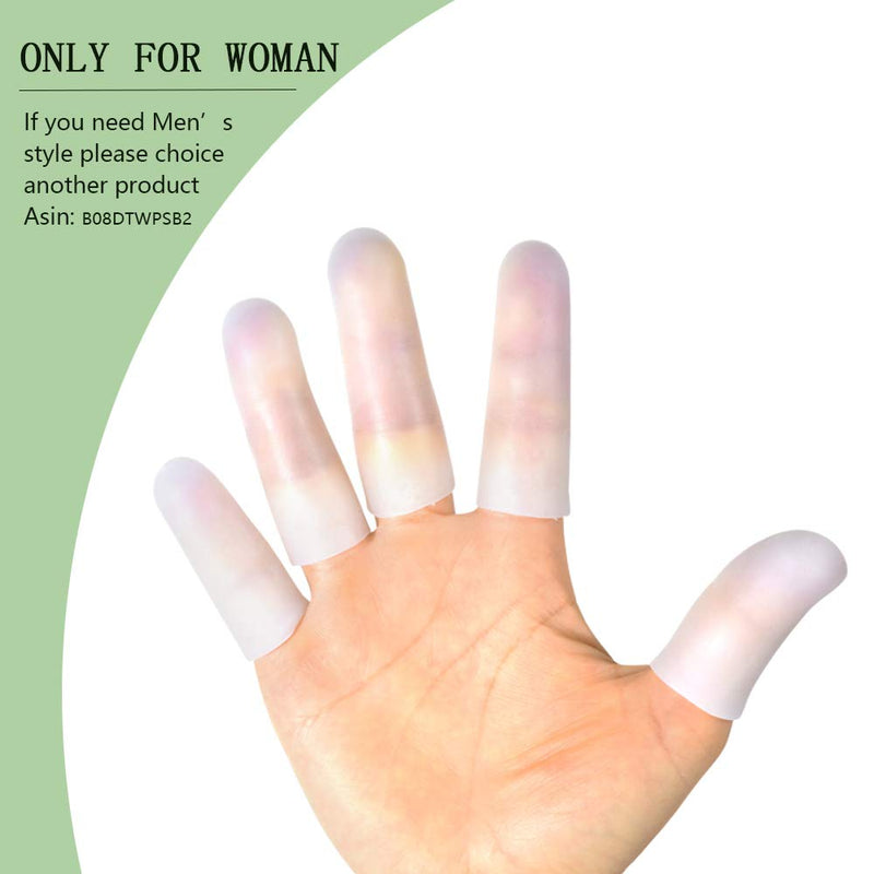 HioIoiH Silicone Finger Protectors 10 Pack, Gel Finger Cots & Protector,Relief from Pain of Finger Tips Cracked, Arthritis - NewNest Australia
