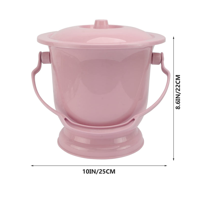 Yardwe Portable Toilet Chamber Pot Children Pregnant Women Female Urine Buckets Adults with Lids Urine Pots Urinals Spittoon Elder Urinals Night Pot Camping Toilet Pink - NewNest Australia