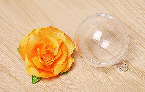 NewNest Australia - Patty Both 30mm Clear Plastic Acrylic Fillable Ball Ornament - Pkg of 24 