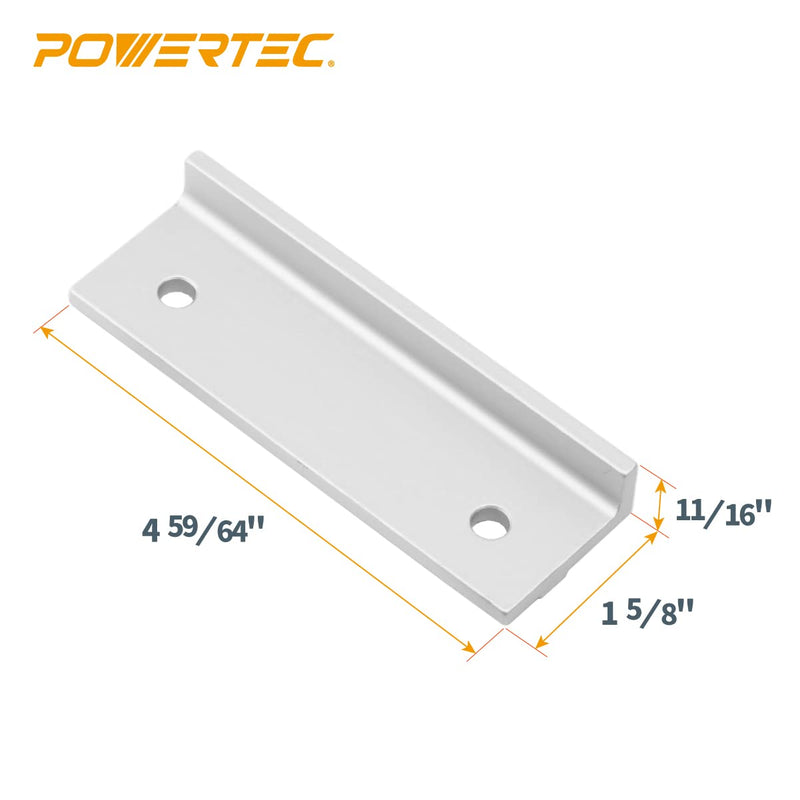 POWERTEC 71696 Universal Long Stop Kit for T-Track System with Wing Knobs, 2PK - NewNest Australia