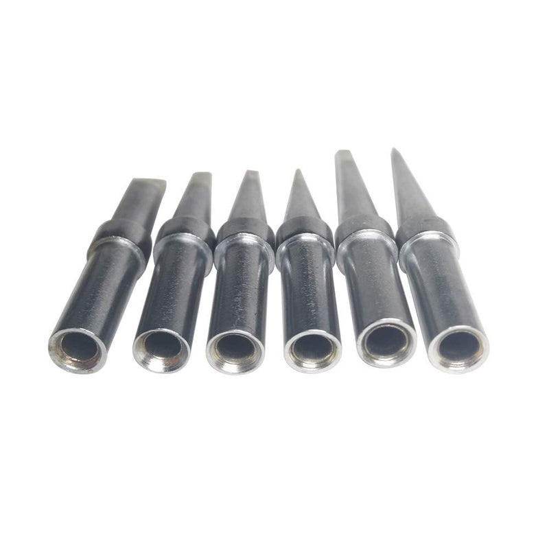 Solder Tips 6pcs for Weller ET Soldering Iron, Replacement Tips for WES51/50,WESD51,PES51 / 50,WE1010NA WCC100 LR21 ET Tip Series (6PCS-01) - NewNest Australia