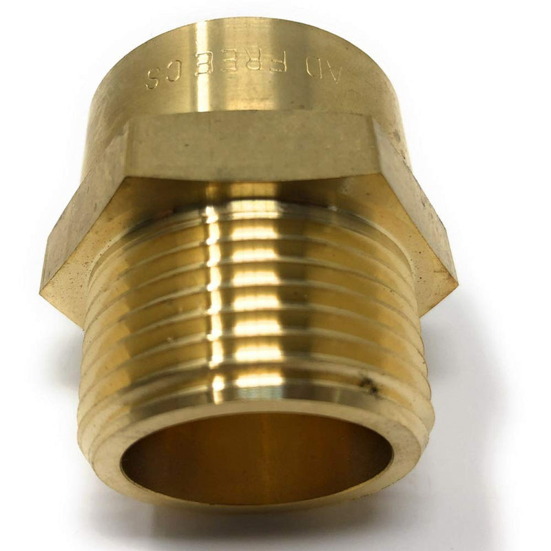 G Thread (Metric BSPT) Female to NPT Thread Male Pipe Fitting Adapter - Lead-Free (1" x 1" (1 Piece)) 1" x 1" (1 Piece) - NewNest Australia