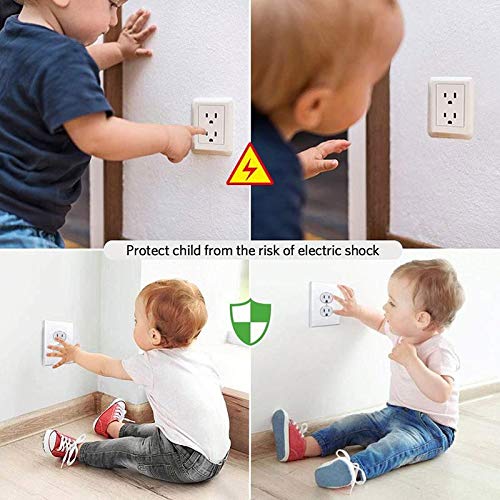 PHIPHI'S Cabinet locks child safety and outlet wall plug surge protector 10 Packs each for both baby proofing and electrical child safety that has invisible design and is easy to install with no tool - NewNest Australia