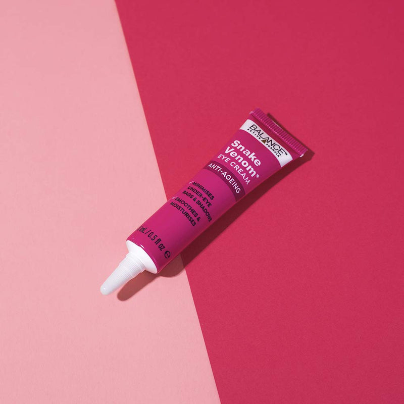 Balance Active Formula Snake Venom Eye Cream contains SYN®-AKE, which is similar to a peptide found in the Temple Viper’s venom. Helps to reduce the appearance of under-eye dark circles and bags. - NewNest Australia