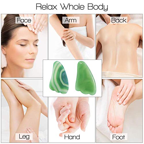 Gua Sha Scraping Massage Tool IASTM Guasha Board, Gua-sha Tools for SPA Acupuncture Therapy Trigger Point Treatment on Face - NewNest Australia