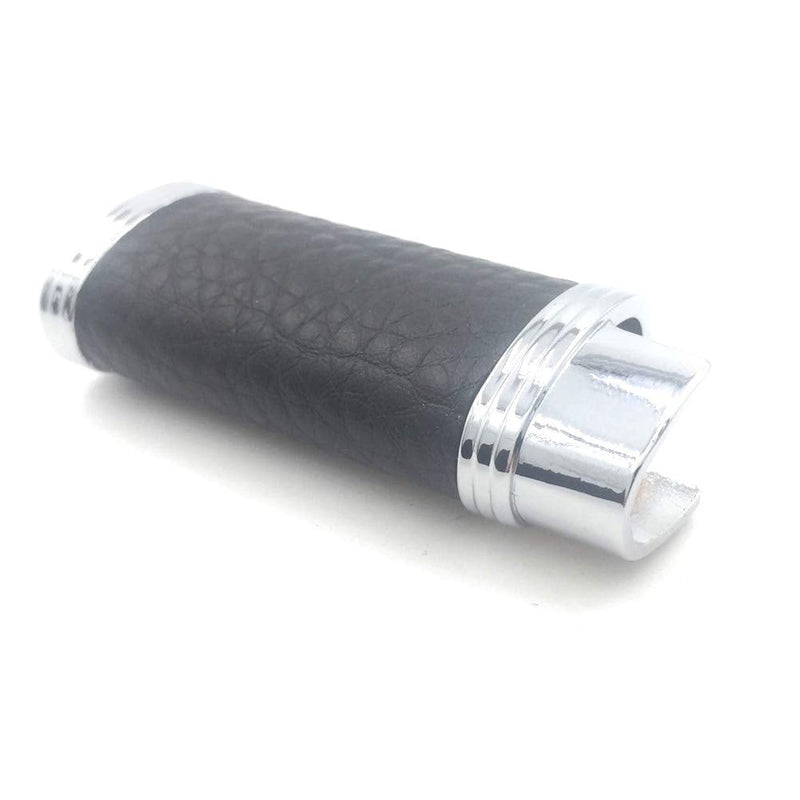 Lucklybestseller Metal Leather Lighter Case Cover Holder Black Color for Bic Mini Lighter J5 - NewNest Australia