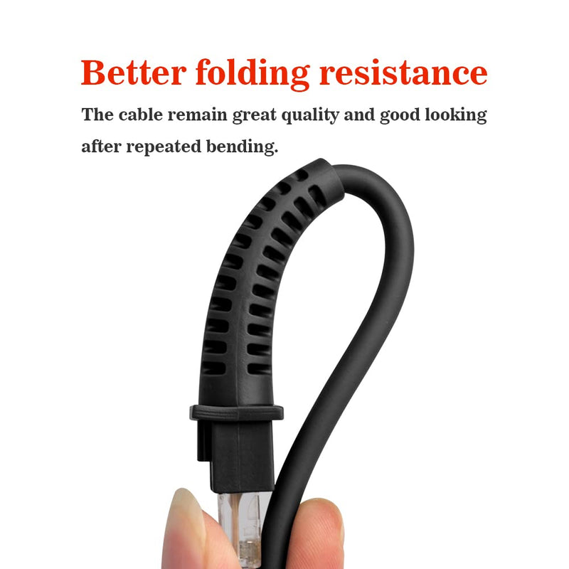 USB Cable Coiled 3 Meter, Type A USB to RJ45 Barcode Scanner Cable for Datalogic GD/GM/QD/QM Series GD4330 GD4430 - NewNest Australia